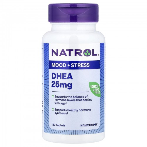 Natrol, ДГЭА (DHEA), 25 мг, 180 таблеток Natrol, ДГЭА (DHEA), 25 мг, 180 таблеток